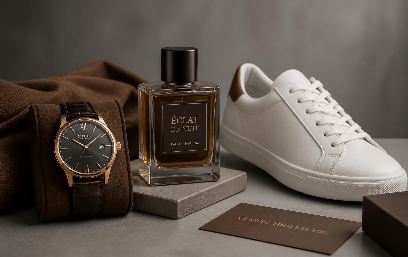 Authentic wrist watch, designer perfume and Nike Mind001 sneaker from SimplyClassy